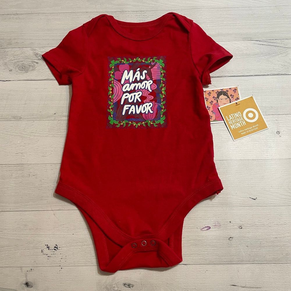 Target MAs Amor por favor baby‎ bodysuit 18 months new
